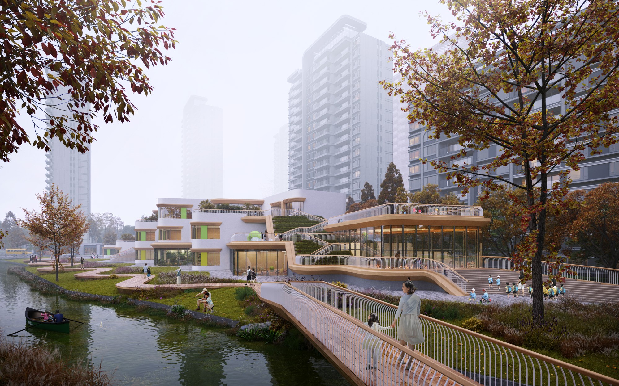 渔里未来社区幼儿园 2 ©上海曼景建筑设计事务所